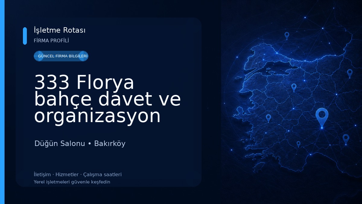 333 Florya bahçe davet ve organizasyon Düğün Salonu