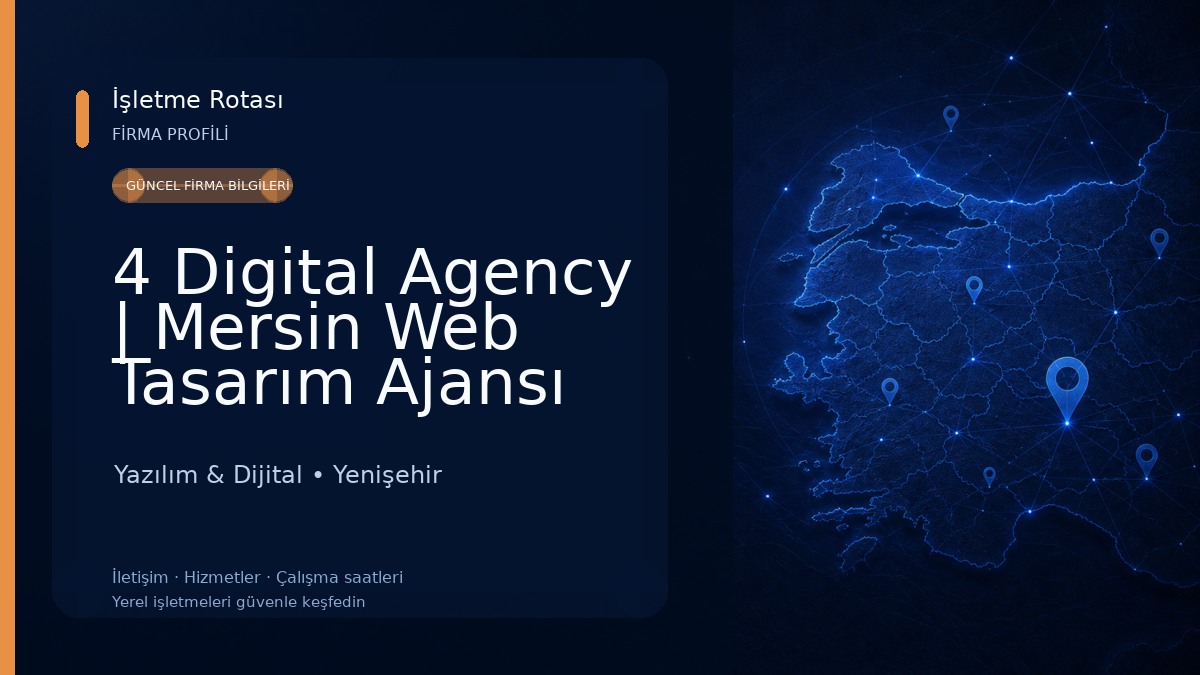 4 Digital Agency | Mersin Web Tasarım Ajansı E-Ticaret & Danışmanlık Yazılım & Dijital