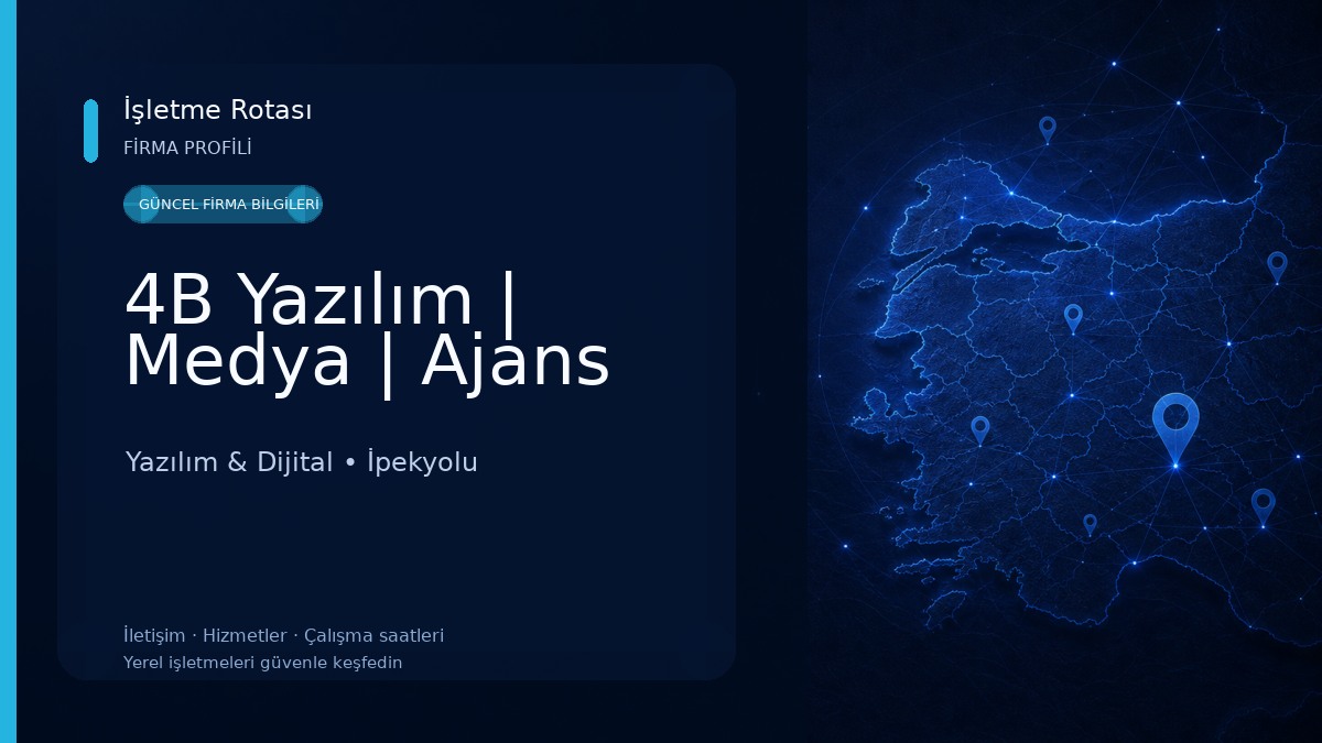 4B Yazılım | Medya | Ajans Yazılım & Dijital