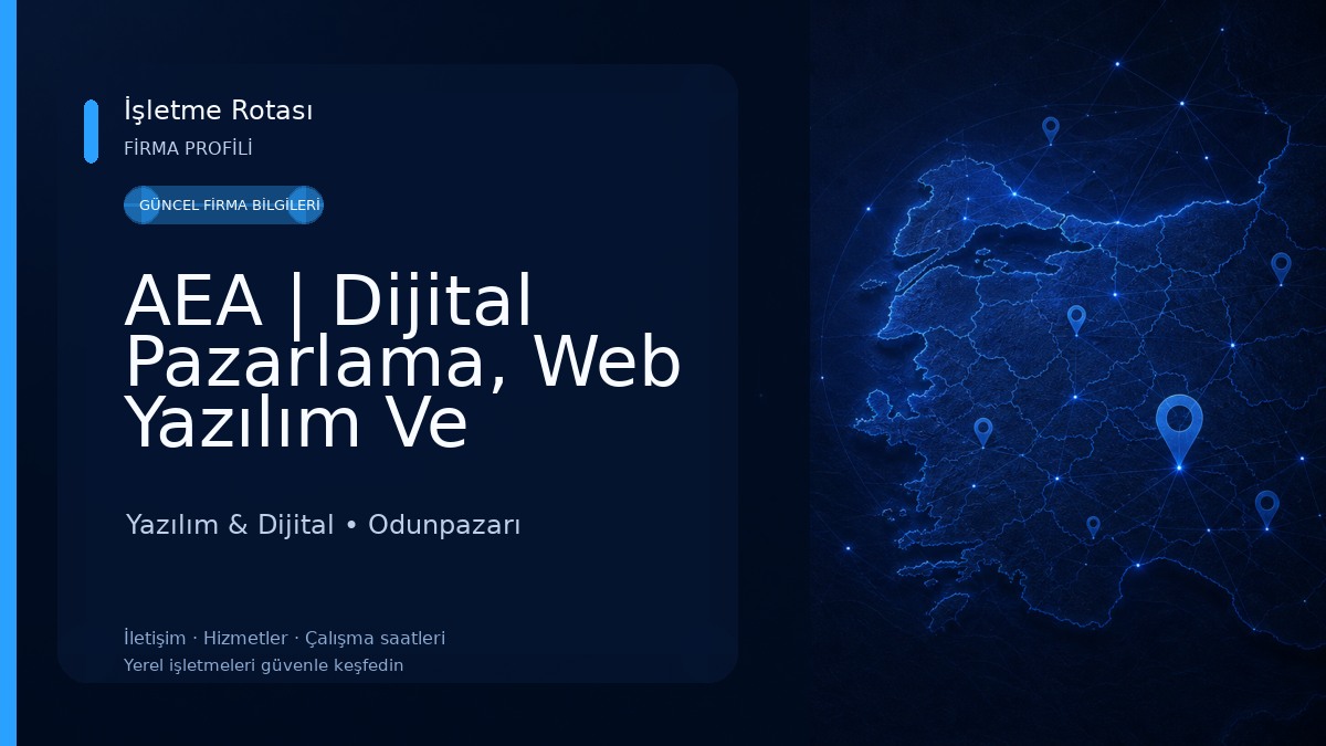 AEA | Dijital Pazarlama, Web Yazılım Ve Tasarım Yazılım & Dijital