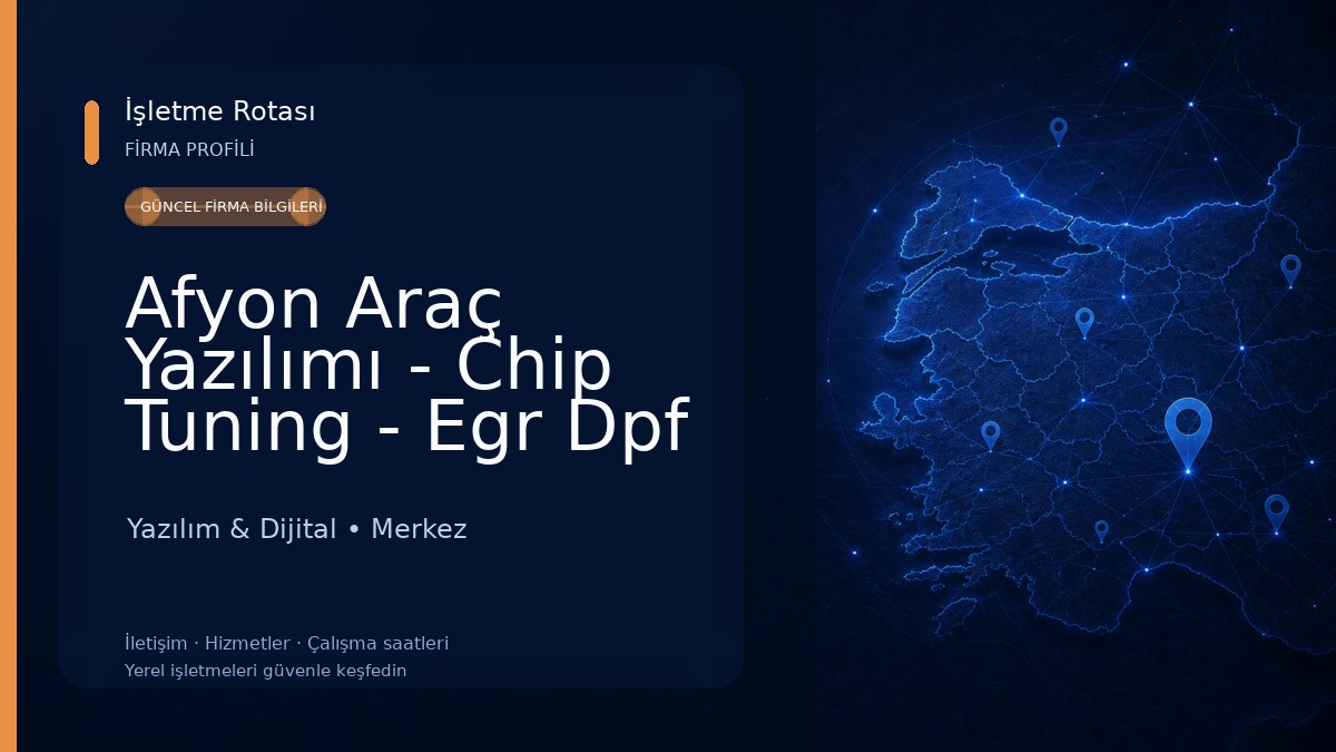 Afyon Araç Yazılımı - Chip Tuning - Egr Dpf Çözüm Merkezi - Gizli Özellik Aktivasyon | Ecuhard Afyon Bayi Yazılım & Dijital