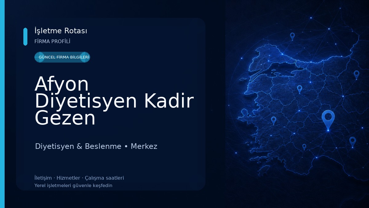 Afyon Diyetisyen Kadir Gezen 