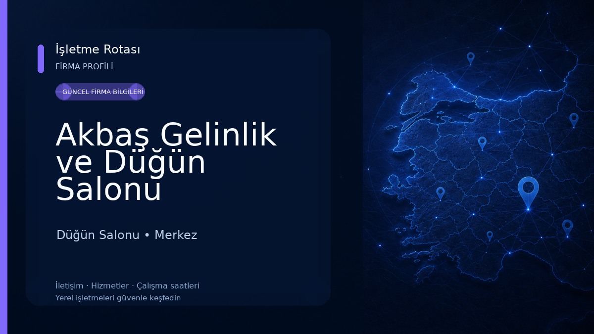 Akbaş Gelinlik ve Düğün Salonu Düğün Salonu