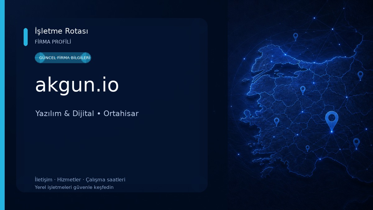 akgun.io Yazılım & Dijital