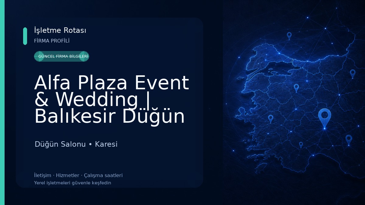 Alfa Plaza Event & Wedding | Balıkesir Düğün Salonları Düğün Salonu