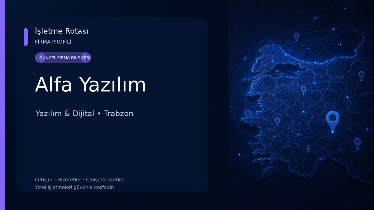 Alfa Yazılım Yazılım & Dijital