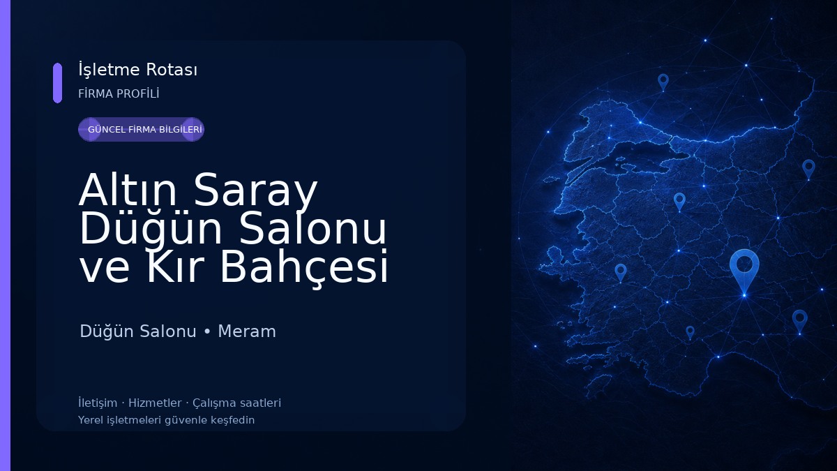 Altın Saray Düğün Salonu ve Kır Bahçesi
