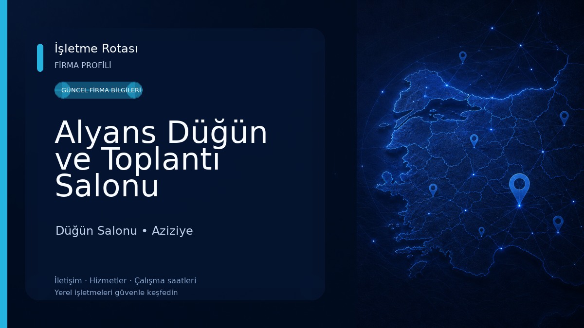 Alyans Düğün ve Toplantı Salonu Düğün Salonu