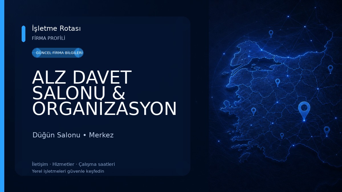 ALZ DAVET SALONU & ORGANİZASYON Düğün Salonu