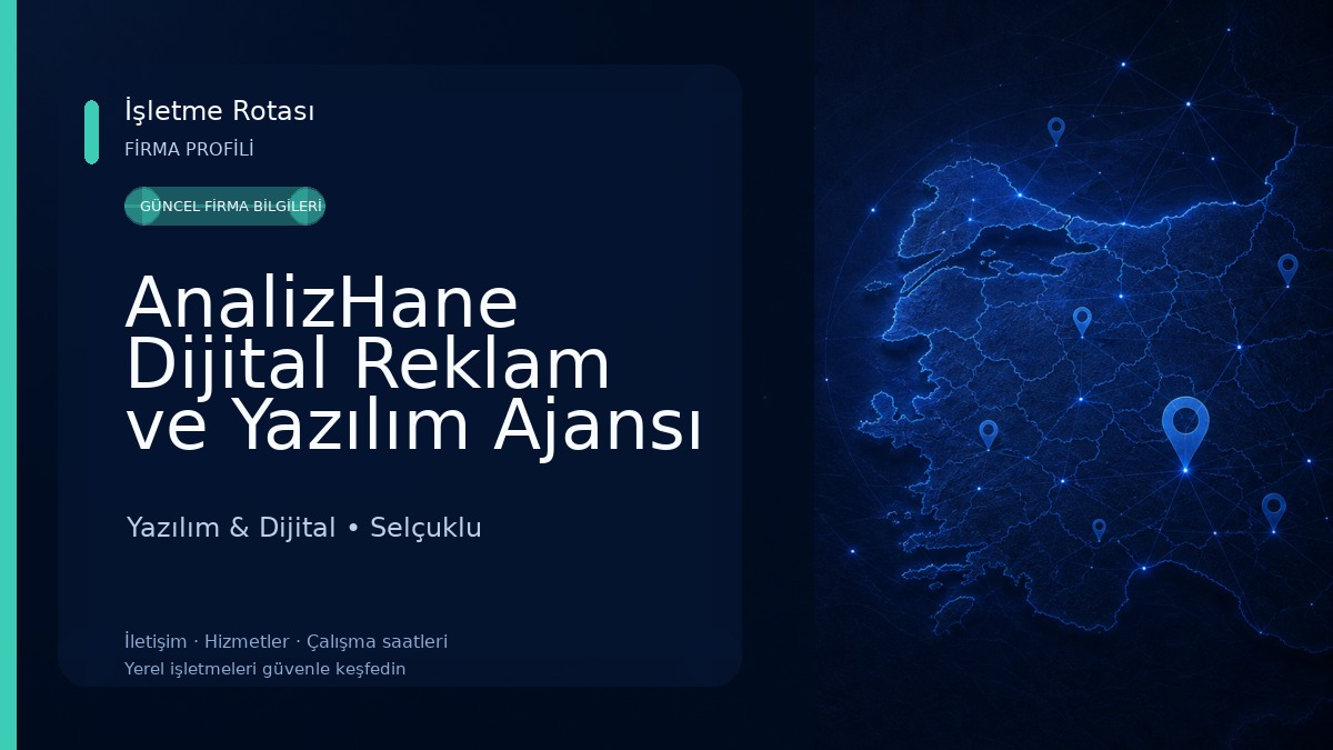 AnalizHane Dijital Reklam ve Yazılım Ajansı Yazılım & Dijital