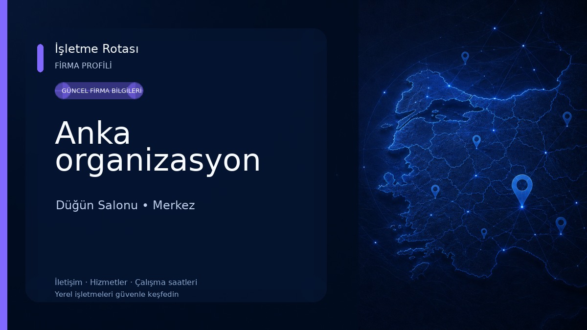 Anka organizasyon Düğün Salonu