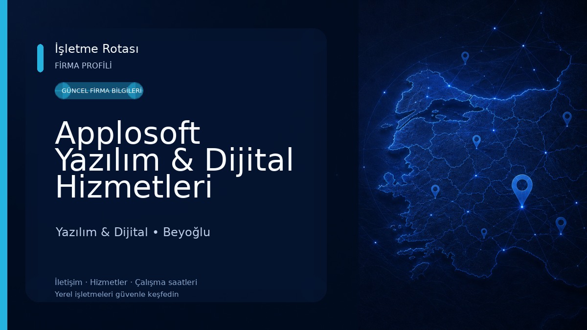 Applosoft Yazılım & Dijital Hizmetleri Yazılım & Dijital