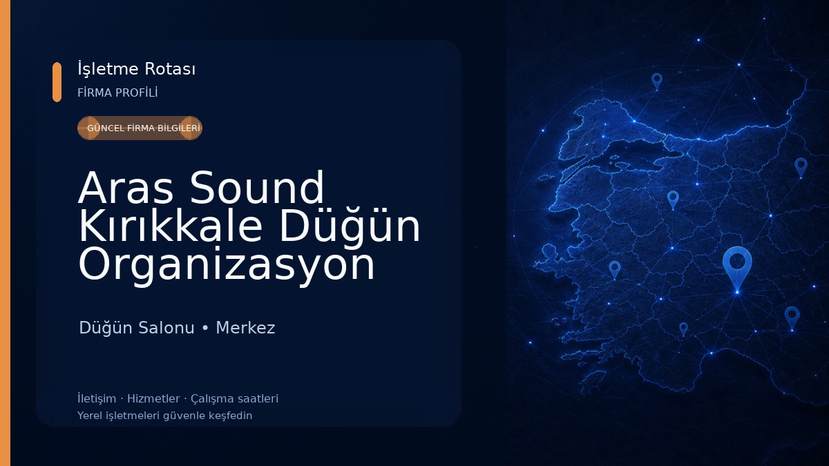 Aras Sound Kırıkkale Düğün Organizasyon Hizmetleri 