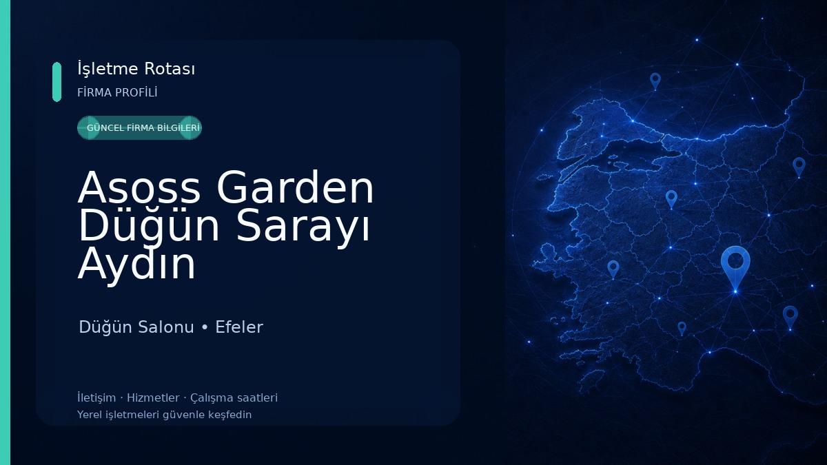 Asoss Garden Düğün Sarayı Aydın Düğün Salonu