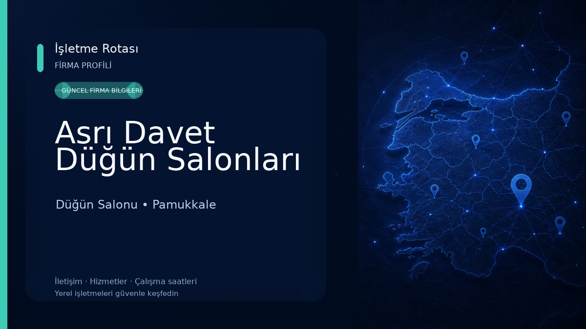 Asrı Davet Düğün Salonları Düğün Salonu