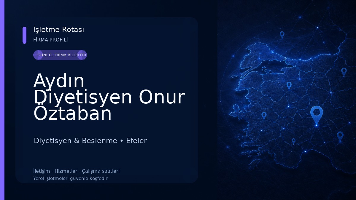 Aydın Diyetisyen Onur Öztaban Diyetisyen & Beslenme