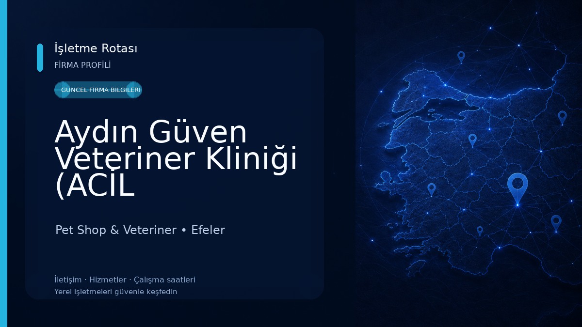 Aydın Güven Veteriner Kliniği (ACİL DURUMLAR İÇİN 7/24 📞 ) Aydın Merkez(Efeler)