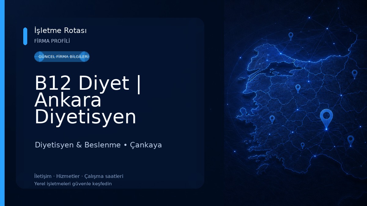 B12 Diyet | Ankara Diyetisyen Diyetisyen & Beslenme