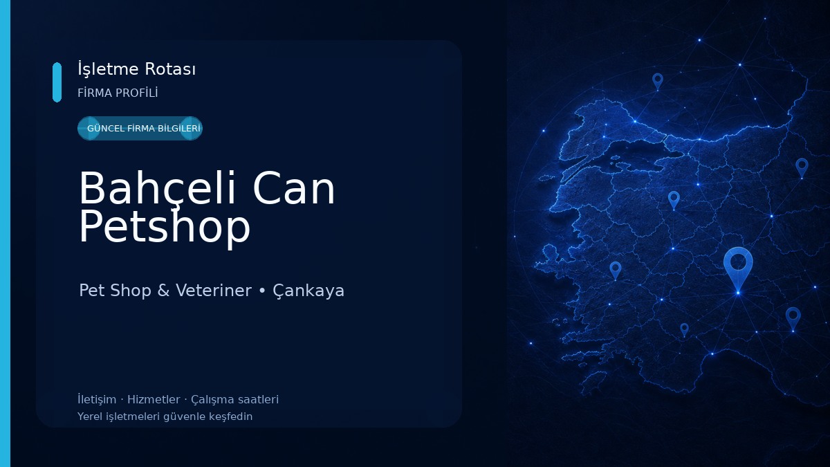 Bahçeli Can Petshop Pet Shop & Veteriner