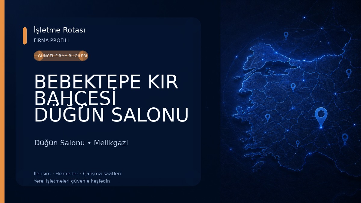 BEBEKTEPE KIR BAHÇESİ DÜĞÜN SALONU Düğün Salonu
