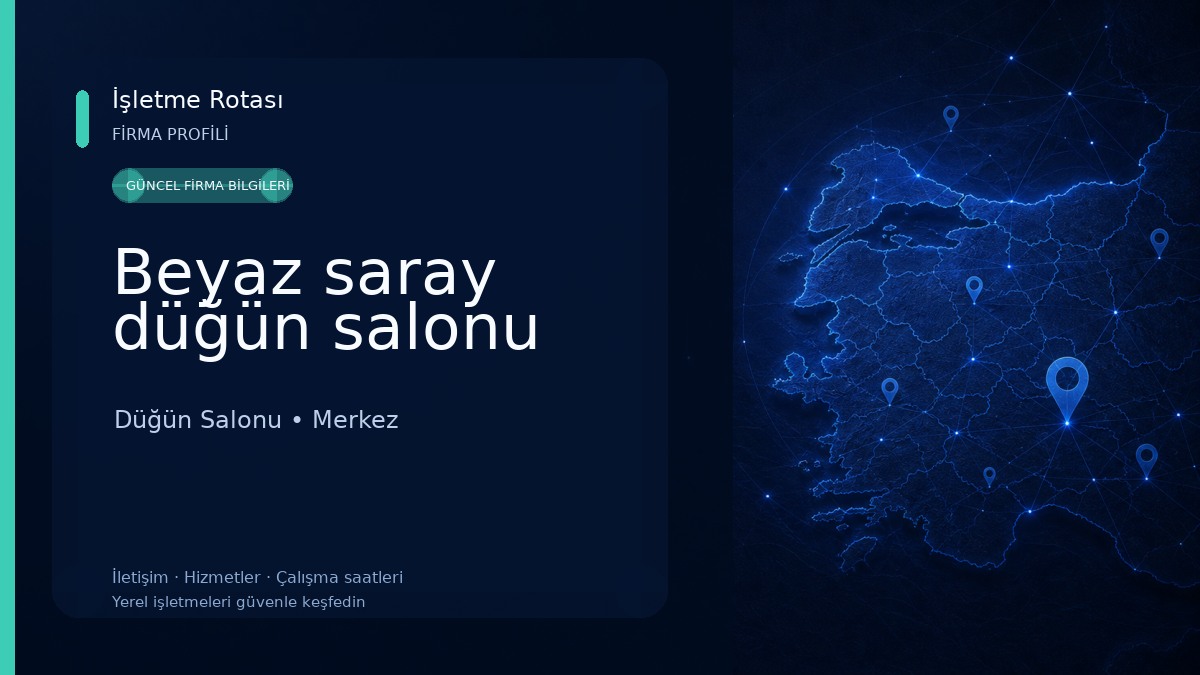 Beyaz saray düğün salonu