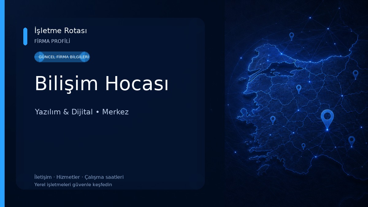 Bilişim Hocası Yazılım & Dijital