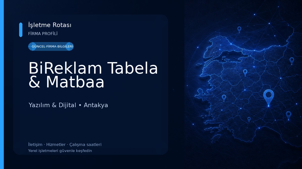 BiReklam Tabela & Matbaa Yazılım & Dijital