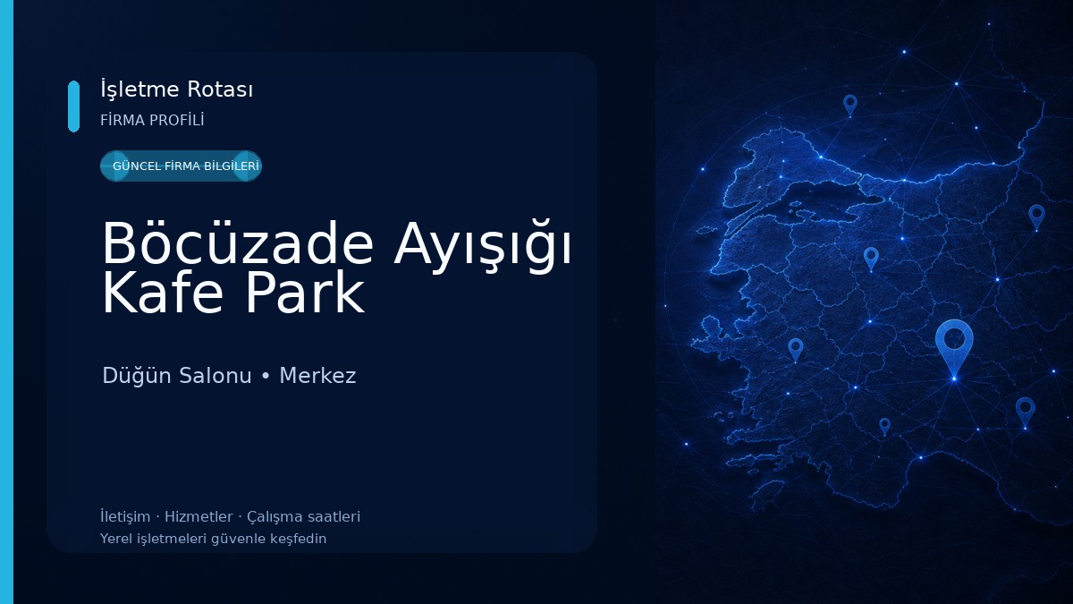 Böcüzade Ayışığı Kafe Park Düğün Salonu