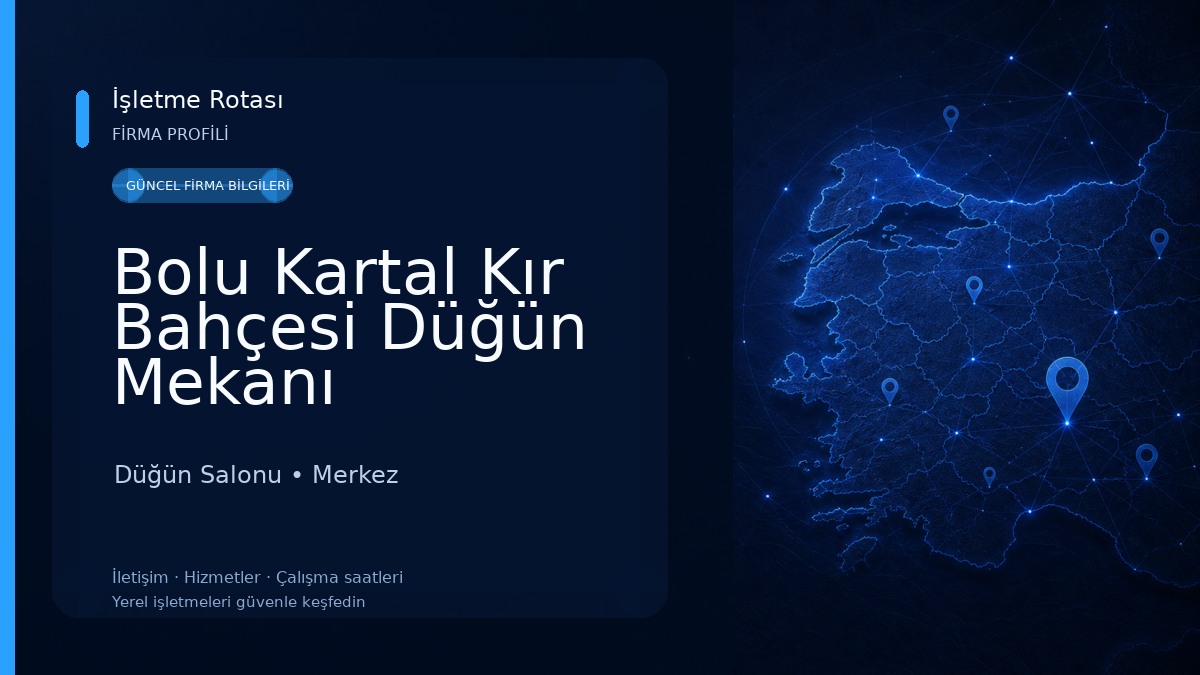 Bolu Kartal Kır Bahçesi Düğün Mekanı