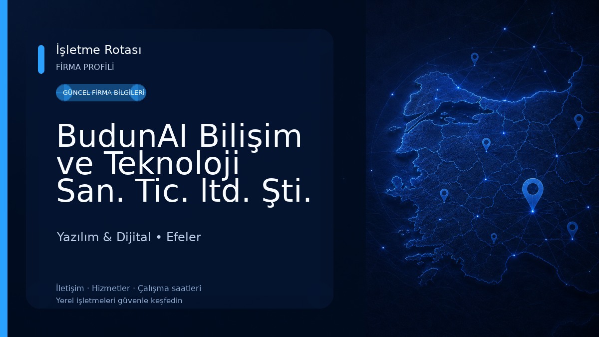 BudunAI Bilişim ve Teknoloji San. Tic. ltd. Şti. Yazılım & Dijital