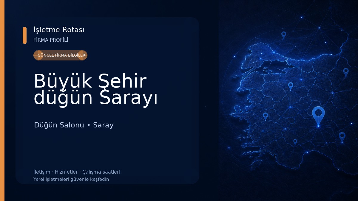 Büyük Şehir düğün Sarayı Düğün Salonu