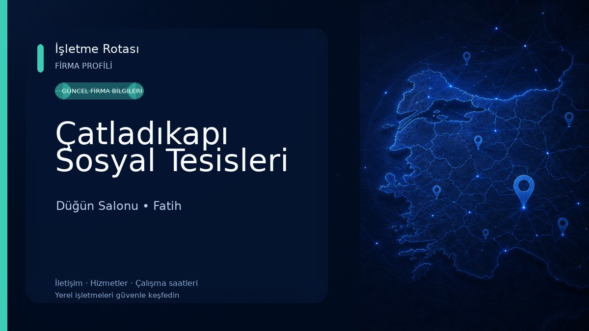 Çatladıkapı Sosyal Tesisleri Düğün Salonu