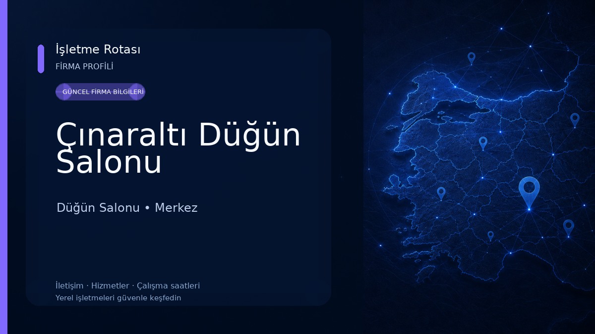 Çınaraltı Düğün Salonu Düğün Salonu