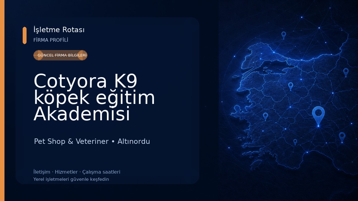 Cotyora K9 köpek eğitim Akademisi ORDU 
