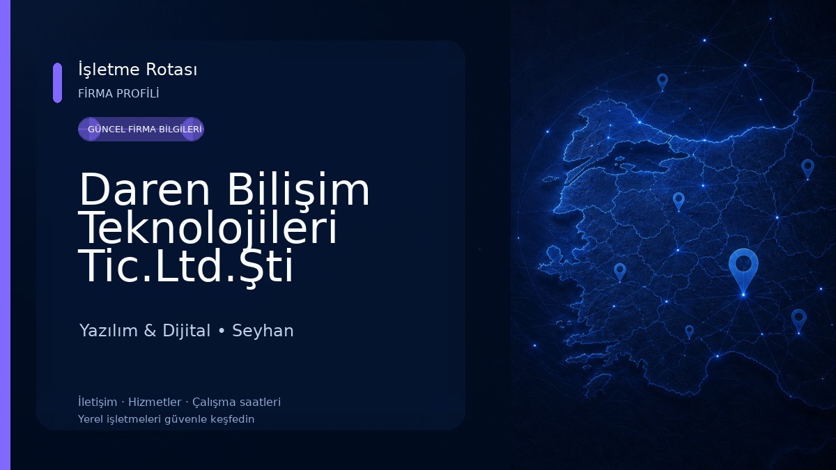 Daren Bilişim Teknolojileri Tic.Ltd.Şti Yazılım & Dijital