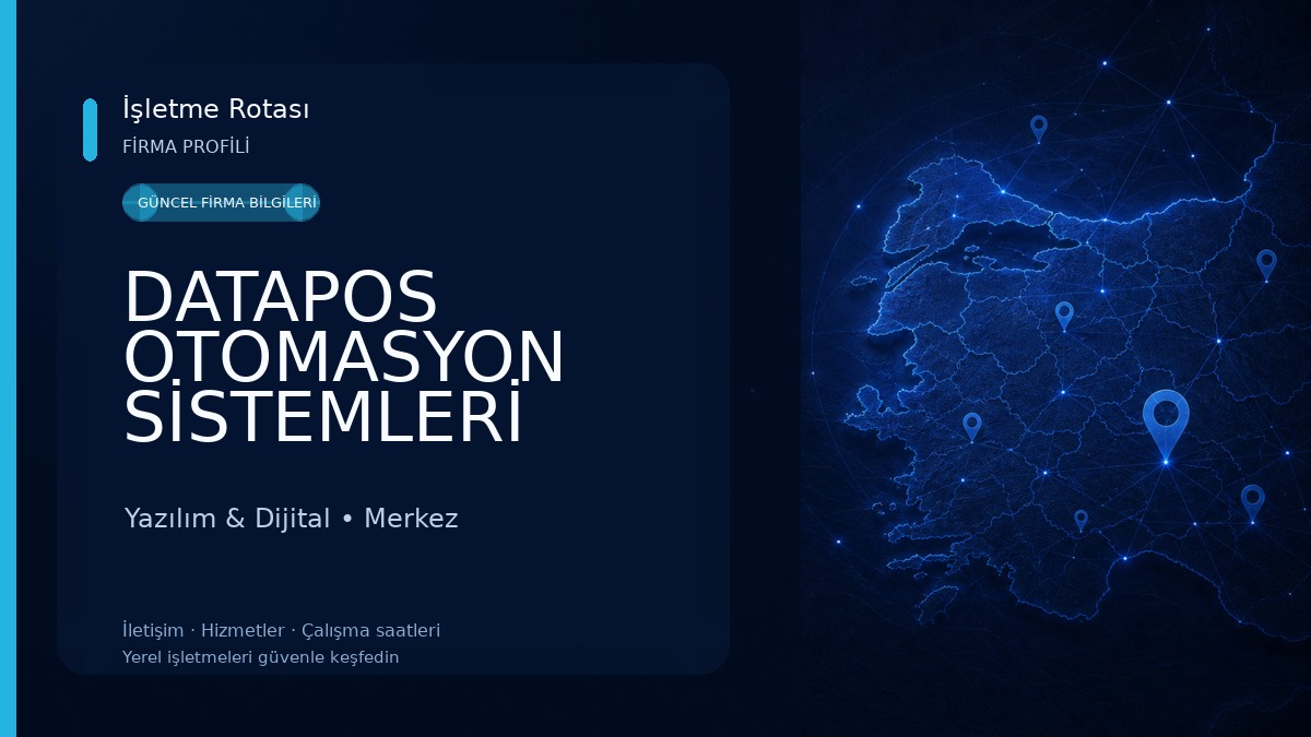 DATAPOS OTOMASYON SİSTEMLERİ (Vega Yazılım-İngenico Yzarkasa- Vera Yazarkasa)