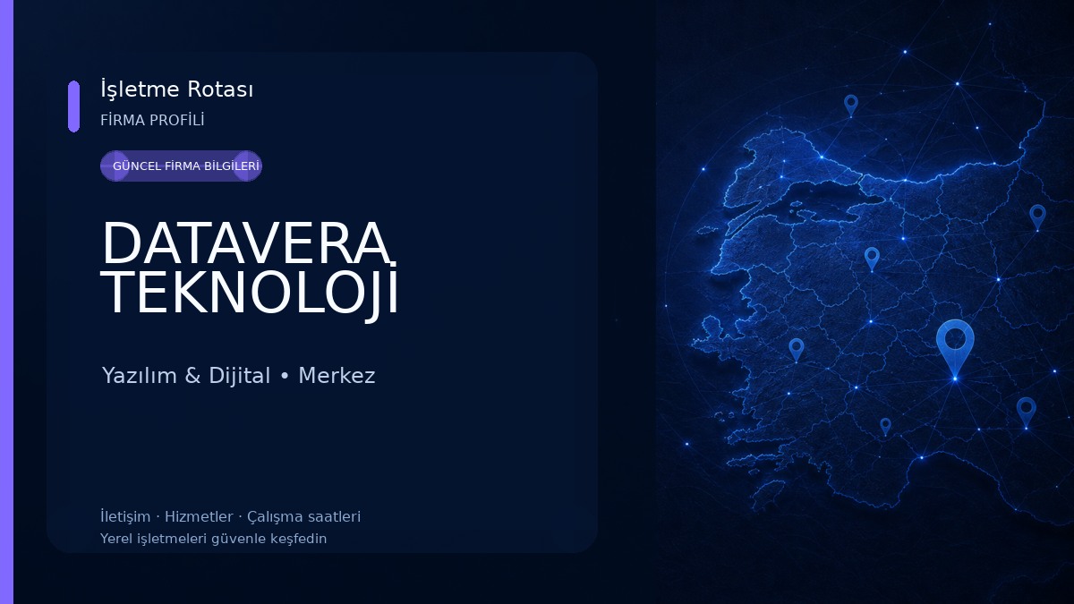 DATAVERA TEKNOLOJİ Yazılım & Dijital