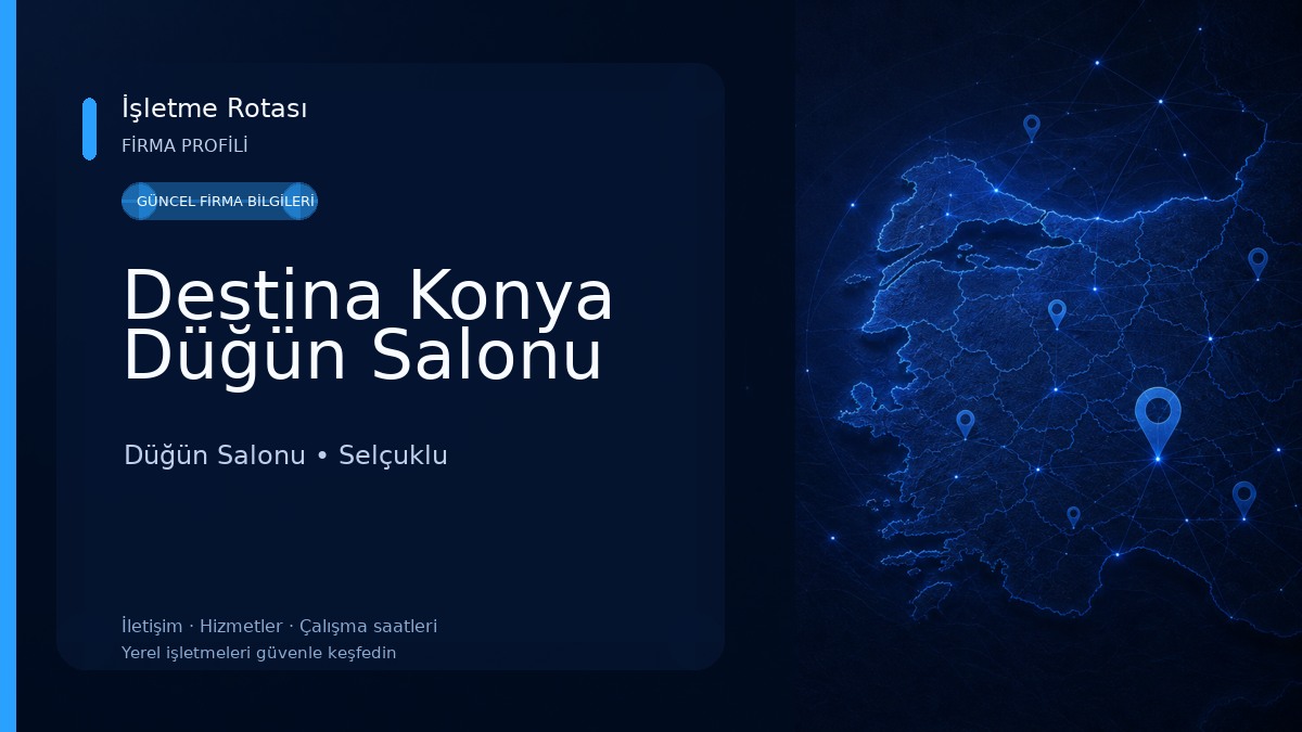 Destina Konya Düğün Salonu Düğün Salonu