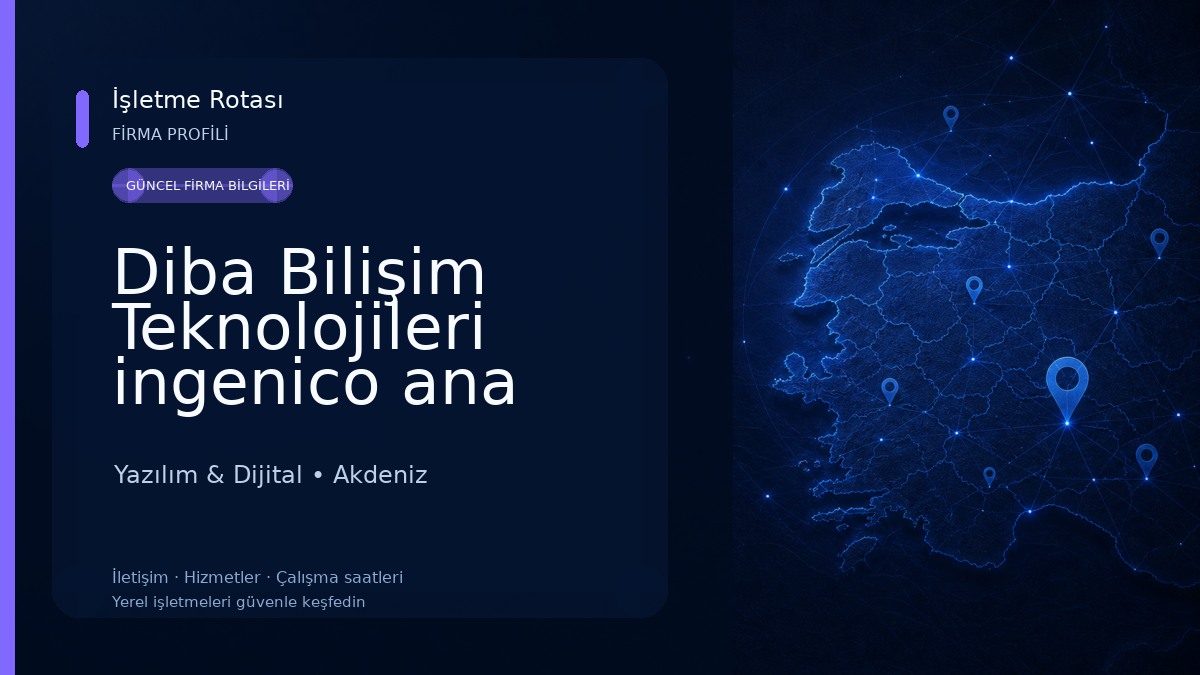 Diba Bilişim Teknolojileri ingenico ana bayii Yazılım & Dijital