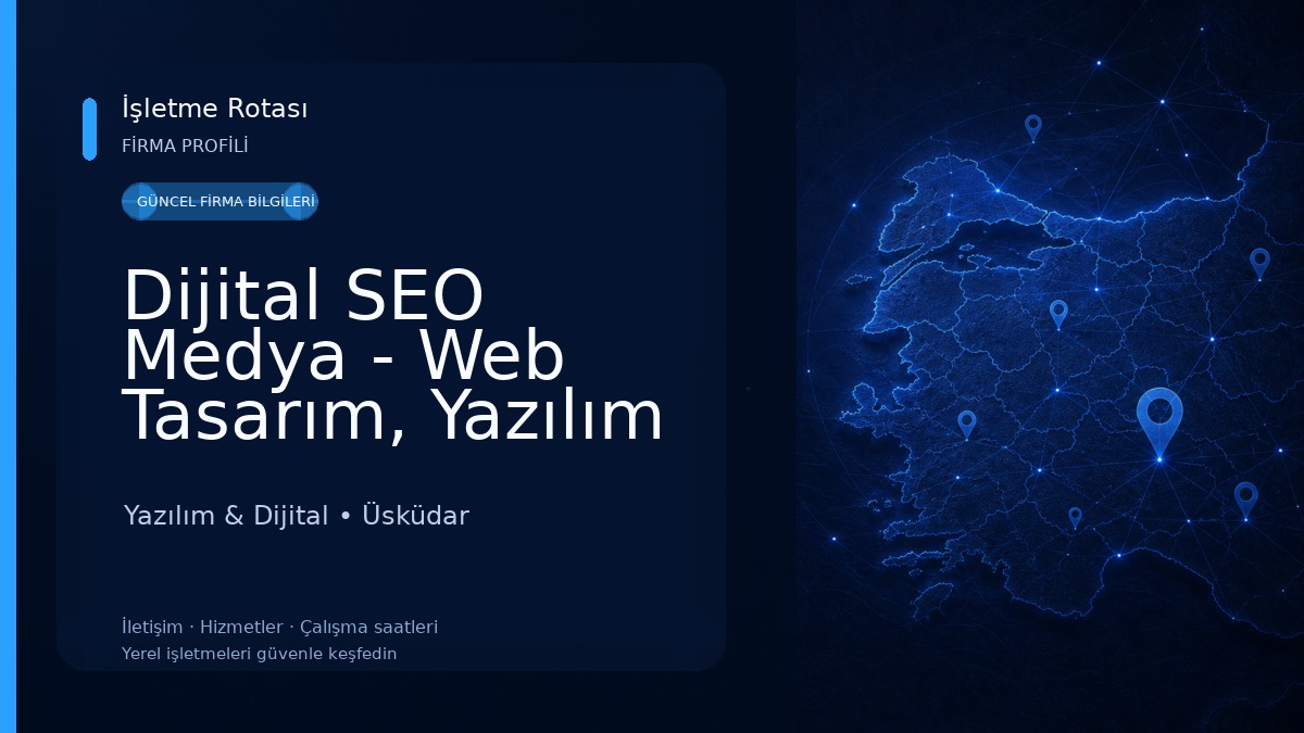 Dijital SEO Medya - Web Tasarım, Yazılım ve SEO Ajansı Yazılım & Dijital