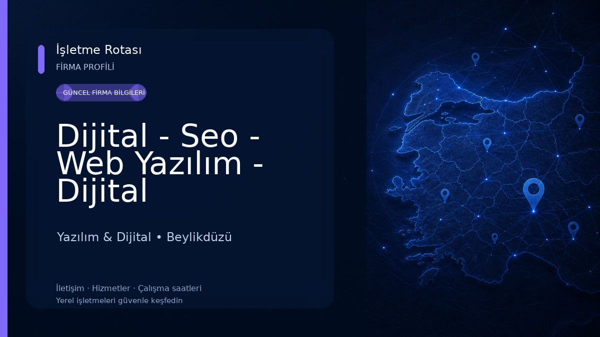 Dijital - Seo - Web Yazılım - Dijital Pazarlama - Sosyal Medya Ajansı - Eticaret