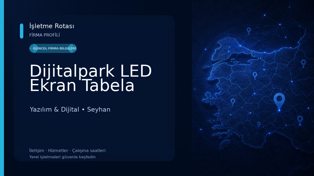 Dijitalpark LED Ekran Tabela Yazılım & Dijital