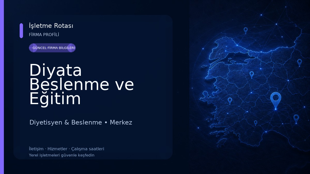 Diyata Beslenme ve Eğitim Danışmanlığı Diyetisyen Buşra Kavukçu Diyetisyen & Beslenme