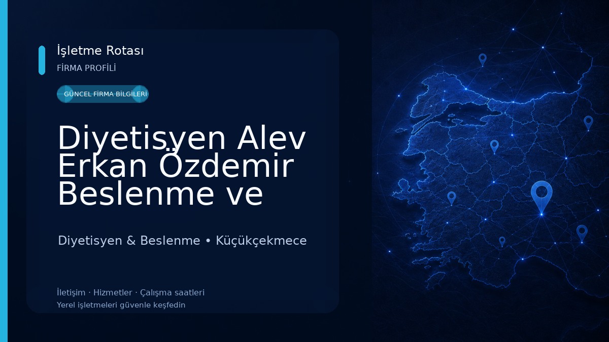 Diyetisyen Alev Erkan Özdemir Beslenme ve Diyet Danışmanlığı