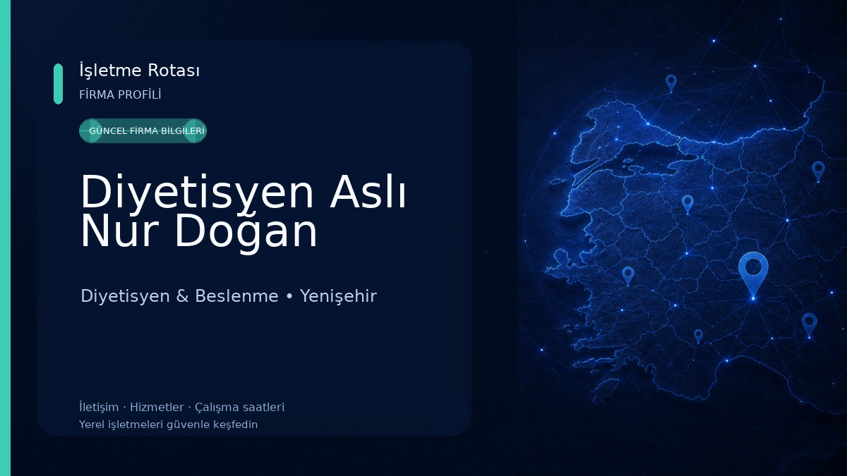 Diyetisyen Aslı Nur Doğan