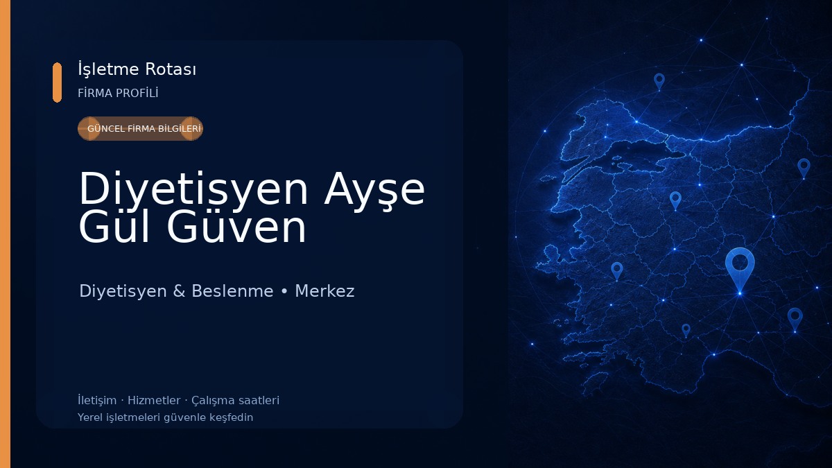 Diyetisyen Ayşe Gül Güven Diyetisyen & Beslenme