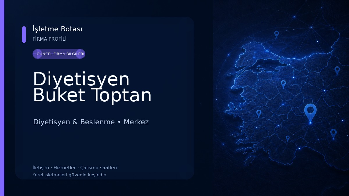 Diyetisyen Buket Toptan Diyetisyen & Beslenme