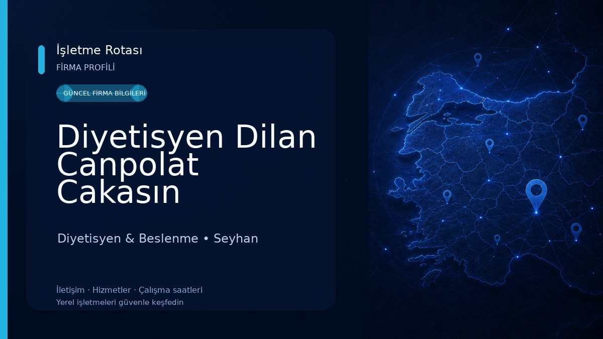 Diyetisyen Dilan Canpolat Cakasın Beslenme ve Diyet Danışmanlığı