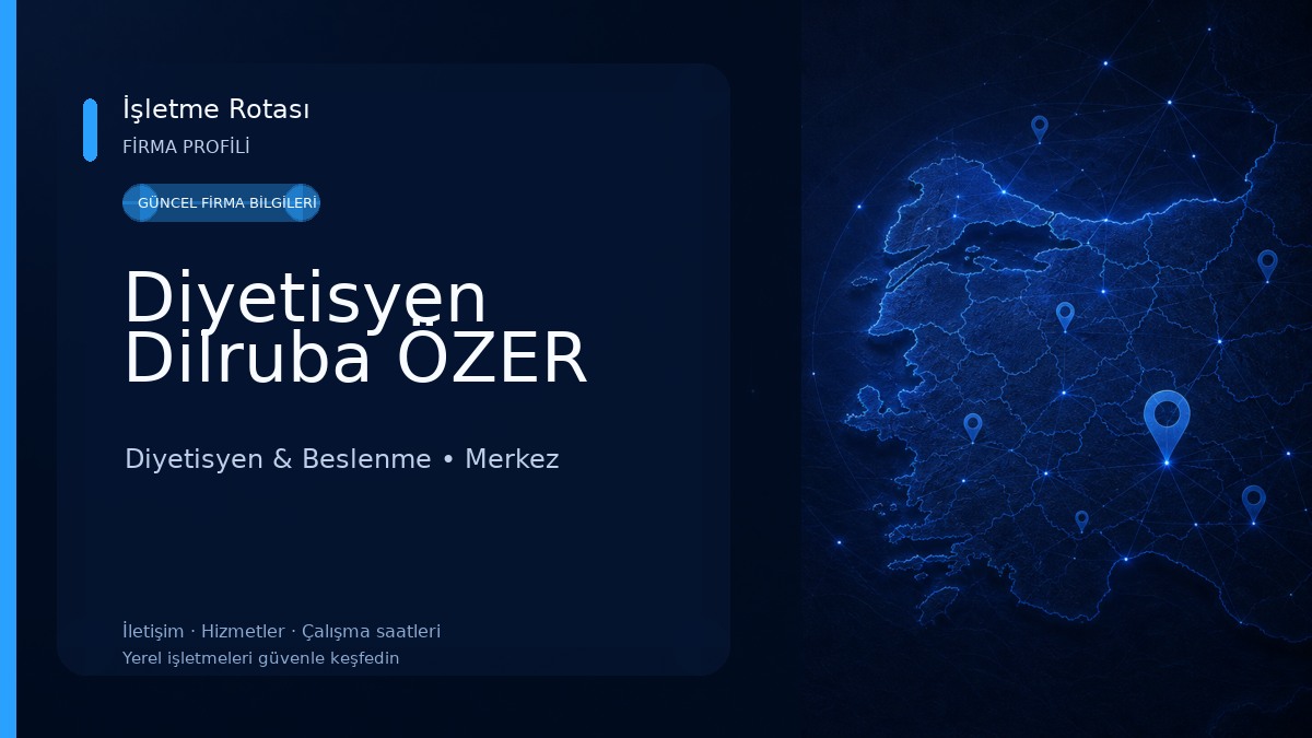 Diyetisyen Dilruba ÖZER Diyetisyen & Beslenme