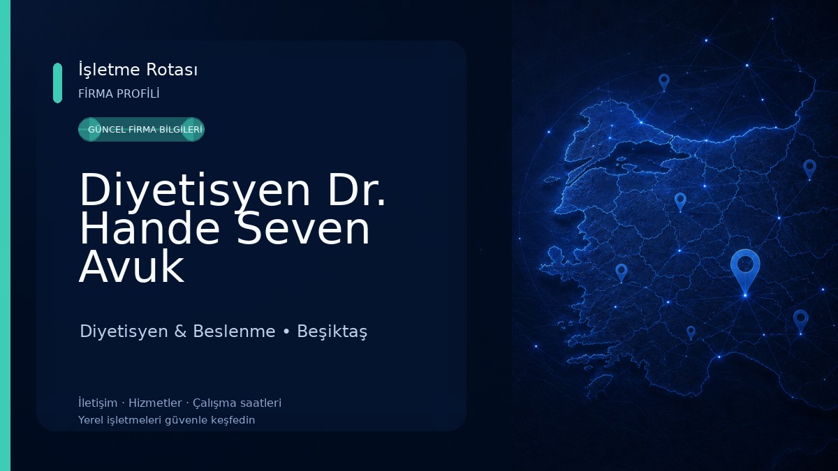 Diyetisyen Dr. Hande Seven Avuk Diyetisyen & Beslenme